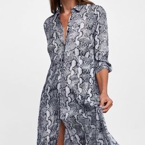 Zara snake print dress